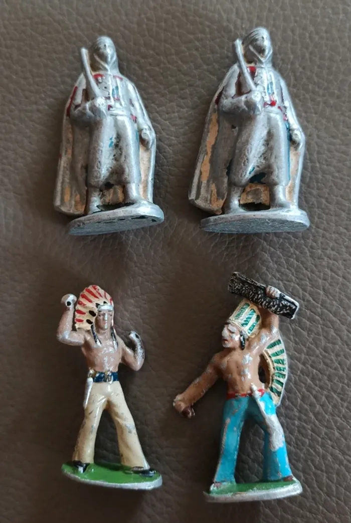 Figurines vintage quiralu aludo indien soldat - photo numéro 2
