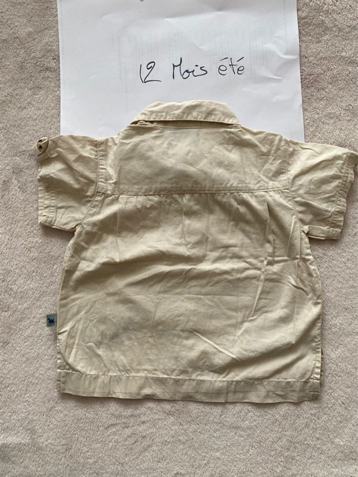 Lot de 2 T-shirts 👕 et 1 chemise 👔 manches courtes - 12 mois - Disney, Kid Kanaï, In extenso - TBE - photo numéro 13