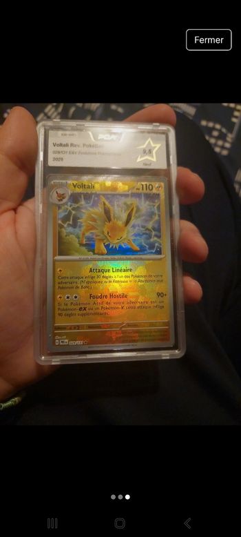 Voltali reverse pokeball évolution prismatique 8.5 pca 9.5