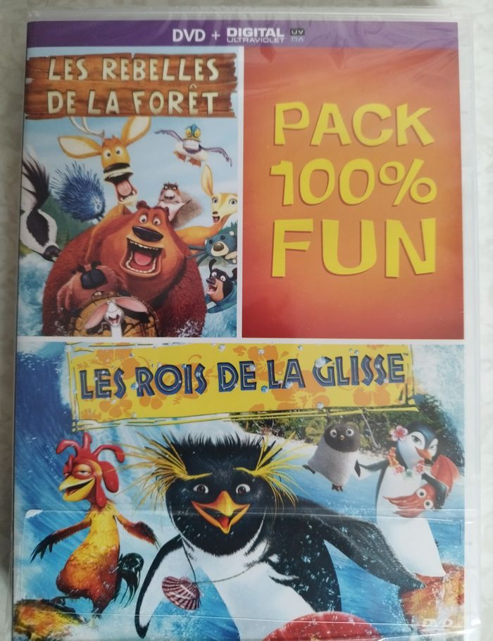 Pack de 3 DVD Films Neufs 100% Fun, Pur Birds et Gourmand pour enfants - photo numéro 4
