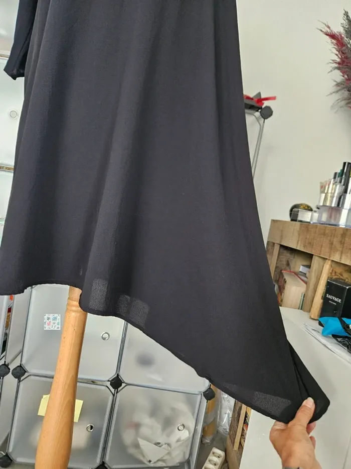 Blouse longue Taille unique noire Made In Italy #lora11femmeTU - photo numéro 3