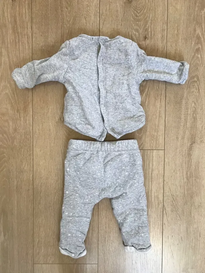 Ensemble jogging pull et pantalon 6 mois - photo numéro 2