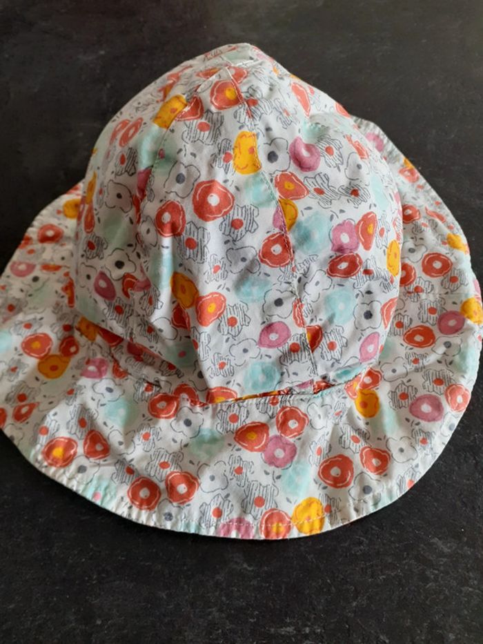 Bob ou chapeau fille multicolore fleuri - photo numéro 5
