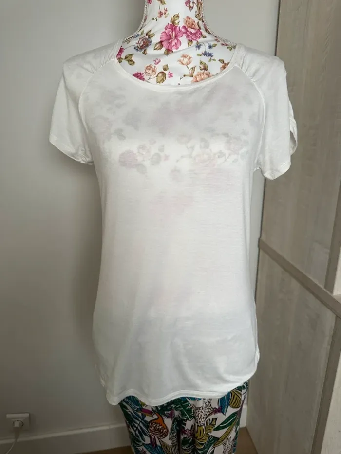T-shirt blanc basique Jacqueline Riu