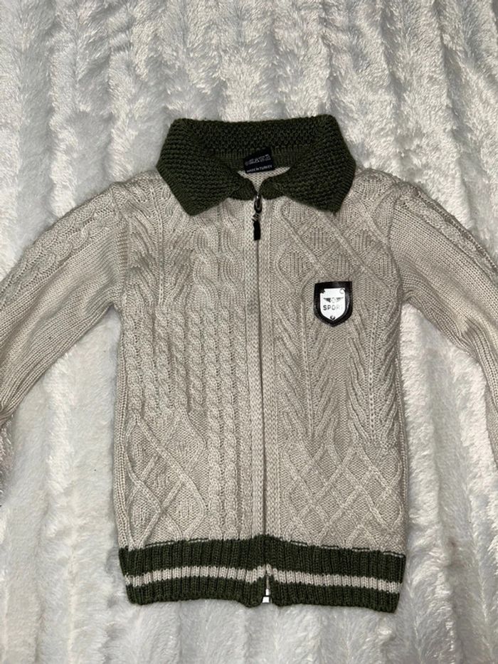 Gilet beige et kaki - photo numéro 2