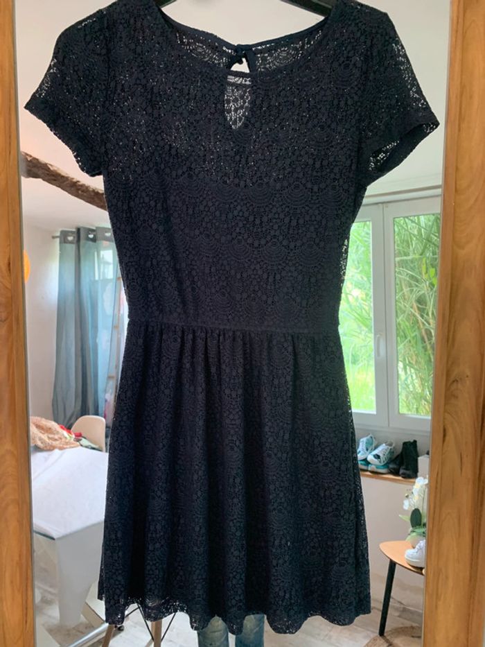 Robe été dentelle Bleue marine taille 36 - photo numéro 11