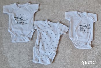 Lot de bodies manches courtes 1 mois