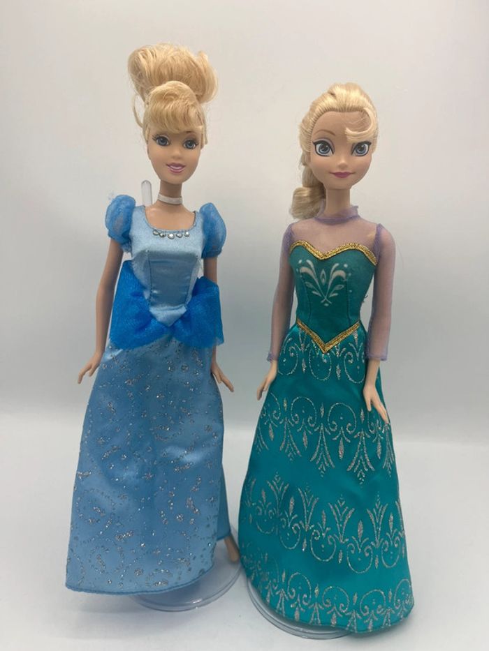👑 lot cendrillon et Elsa mattel 👑