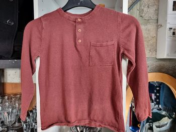 Pull fin bordeaux