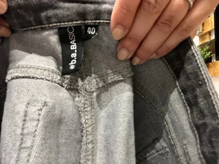 Short en jean gris B.A basic - photo numéro 3