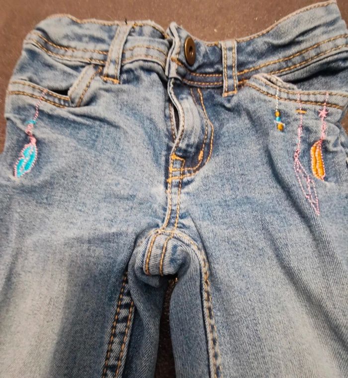 Pantalon jean fille 3 ans Creeks - photo numéro 2