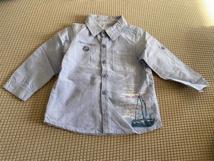 Chemise marin bateau bébé garçon 18 mois