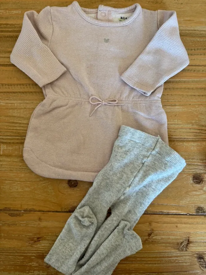 Robe pull et collant
