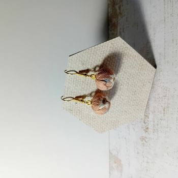 boucles d'oreilles en tissu