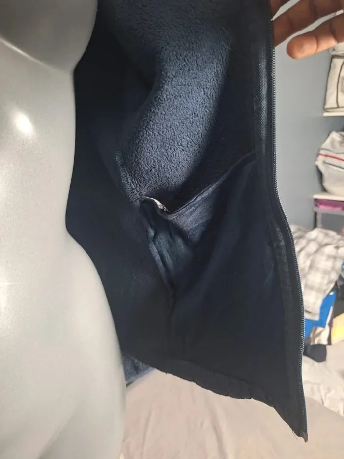 veste The North Face polaire femme zippée bleue – Taille S - brodé (607) - photo numéro 7
