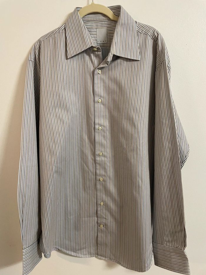 Chemise droite Izac rayé gris - photo numéro 2