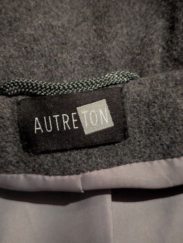 Manteau AUTRETON T40 gris clair gris anthracite - photo numéro 3