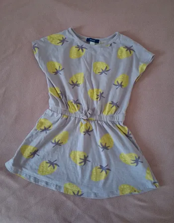 Robe d'été violette et jaune - Okaïdi- 4 ans, 104 cm
