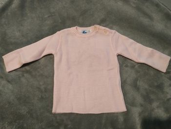 Pull rose Coudémail 6 mois