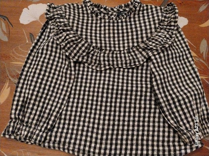 Haut vichy noir et blanc , - photo numéro 2