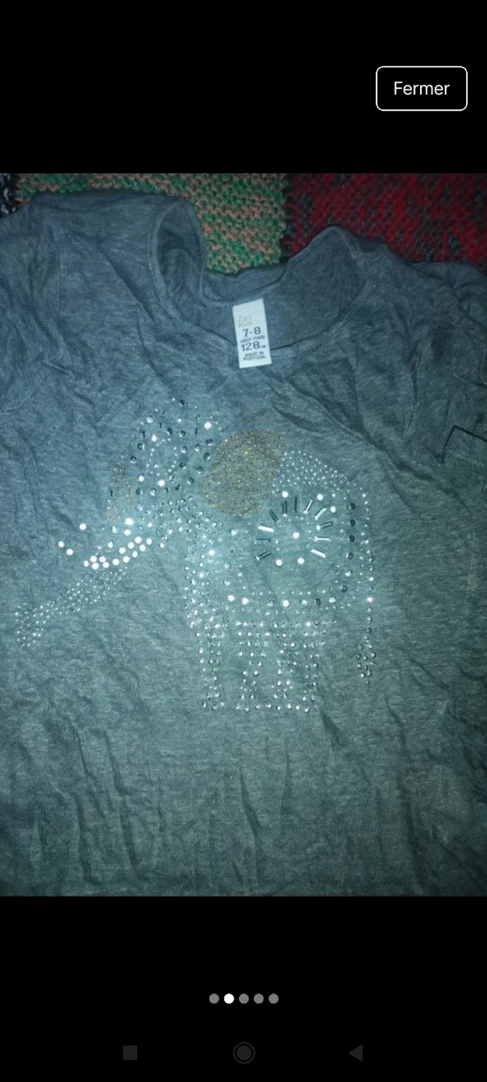 Très beau tee-shirt Zara e76 - photo numéro 3
