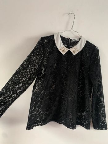 Haut en dentelle col Claudine