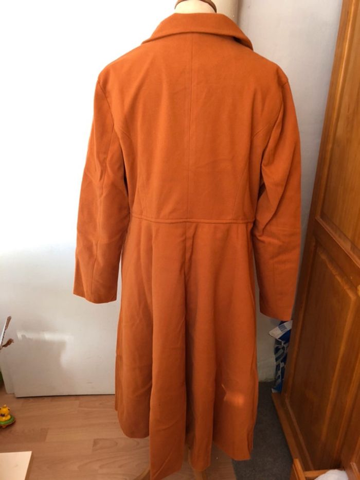Beau manteau/duffle-coat camel caramel T. 44 TBE - photo numéro 2