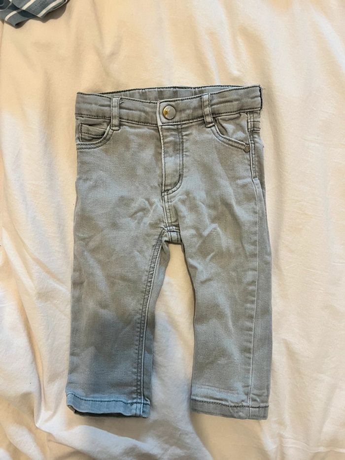 Jean gris Jacadi 12 mois