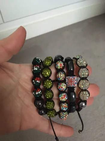Bracelets boules à facettes