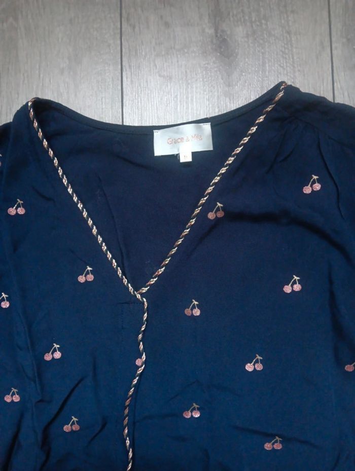Blouse manches courtes Grâce & Mila Taille M - photo numéro 2