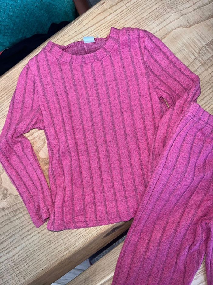 Ensemble shein 4 ans pattes deph large boocut flare fille pull pantalon - photo numéro 2