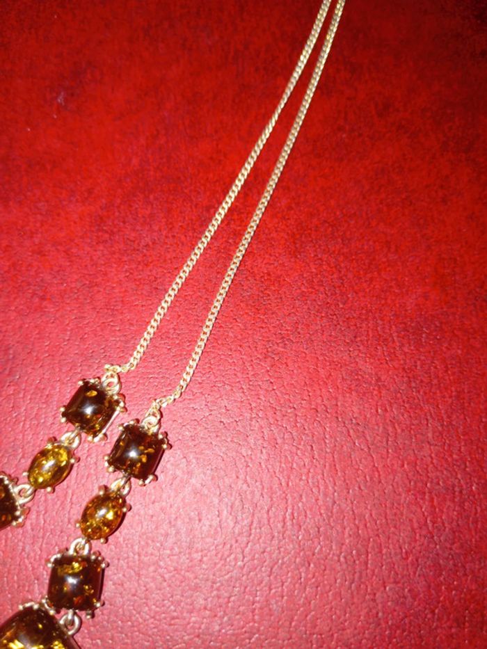 Superbe collier russie ambre vert - photo numéro 4