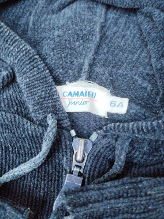 Gilet 6 ans fille Camaïeu junior bleu marine - photo numéro 2