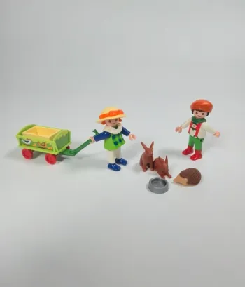 Playmobil Enfants lapins et hérisson