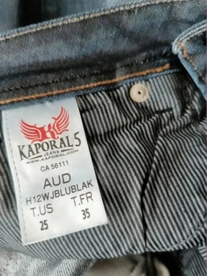 Jean Kaporal modéle aud ,coupe regular ,taille basse ,stretch - photo numéro 11