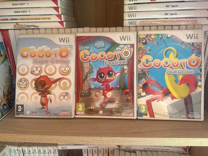 Lot 3 jeux Wii Cocoto