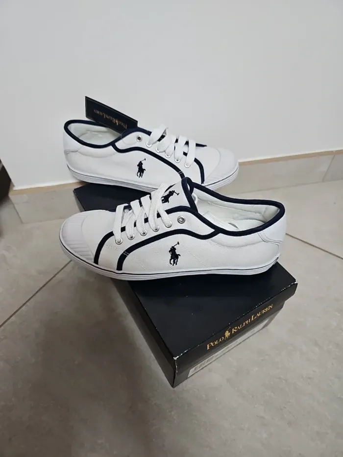 Authentiques baskets de la marque Ralph Lauren - photo numéro 4