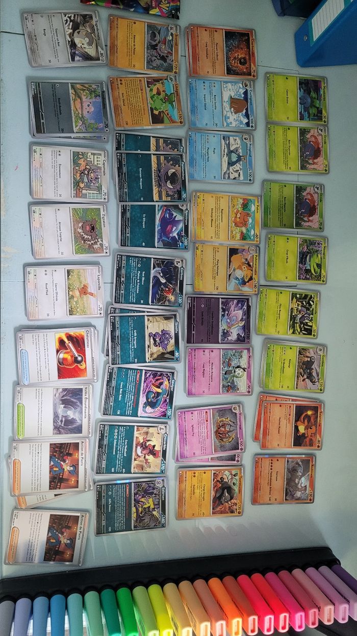 Lots de cartes flammes fantasmagoriques