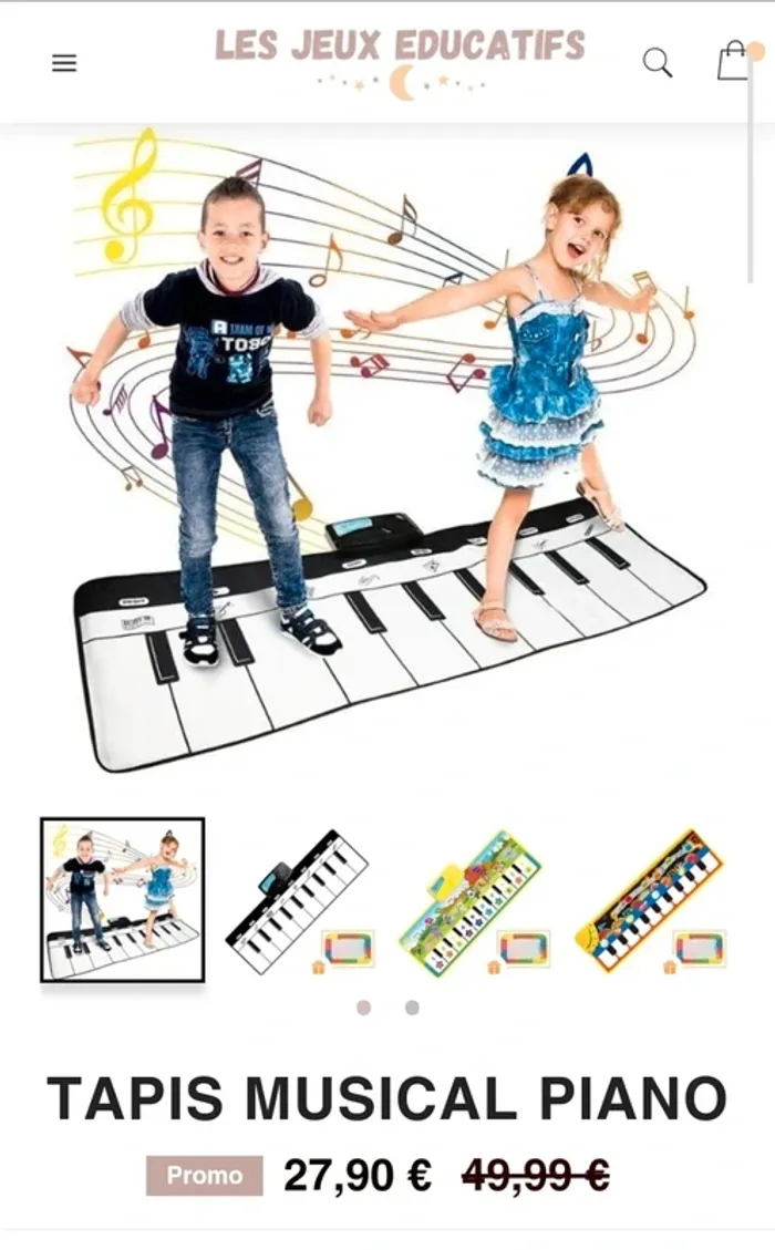 Tapis Musical piano 110x36cm - photo numéro 13