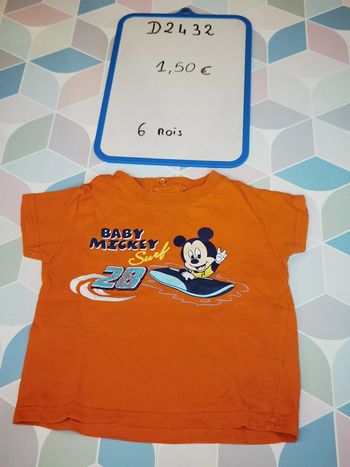 D2432 - tee-shirt garçon 6 mois