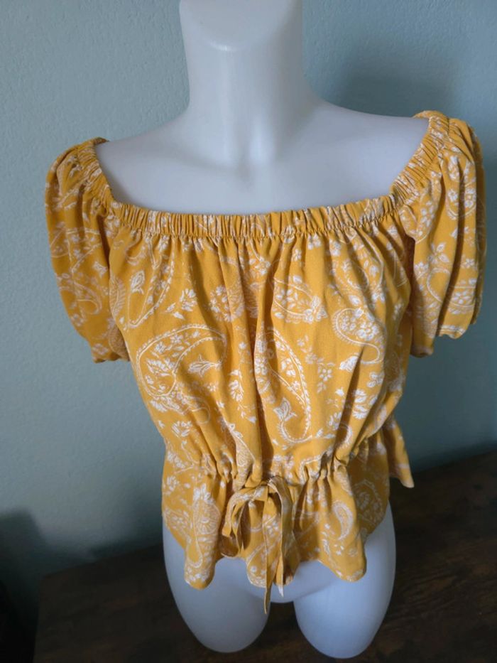 Haut blouse épaules dénudées taille 36 - photo numéro 6