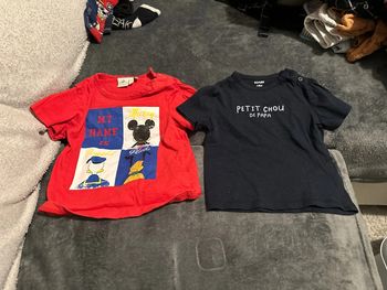 2 tee shirt garçon 18 mois