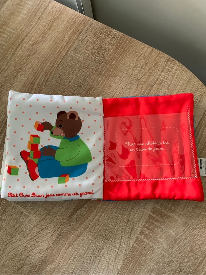 Mon premier album photo en tissu petit ours brun - photo numéro 6