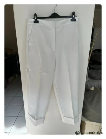 Pantalon fluide blanc - Zara