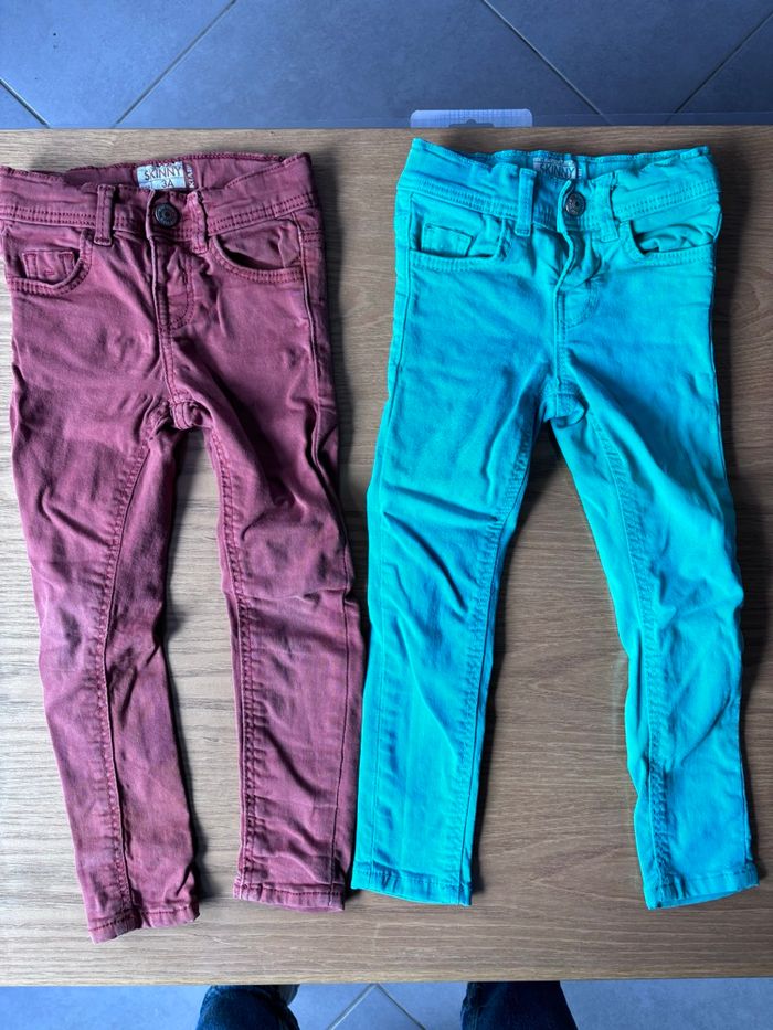 Lot de 2 pantalons skinny Kiabi 3 ans