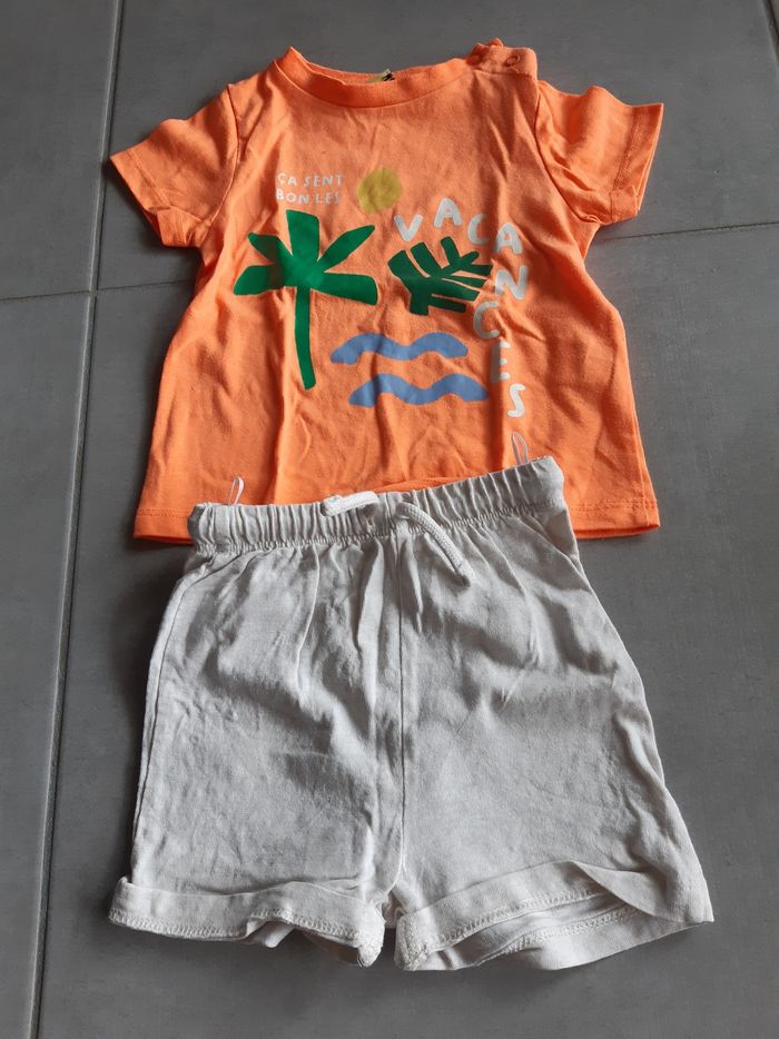 Ensemble de plage tee shirt short