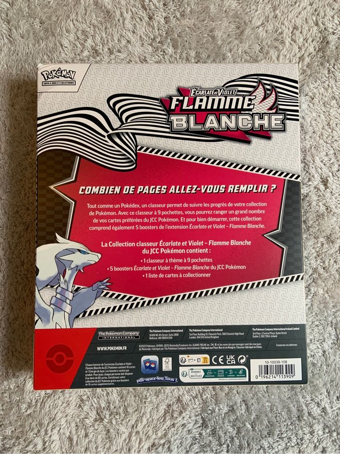 coffret classeur flamme blanche - photo numéro 2