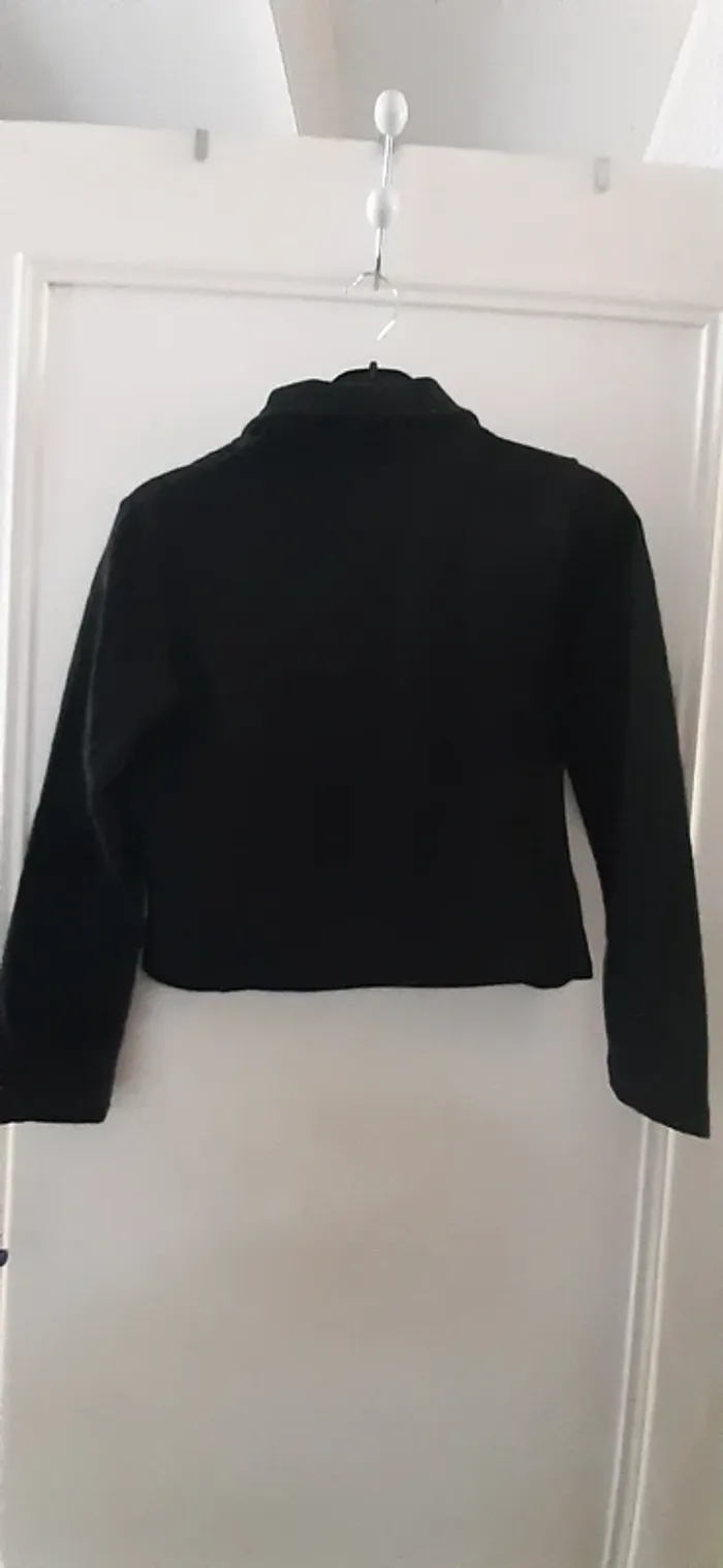 Veste noire 14 ans zippée - photo numéro 3