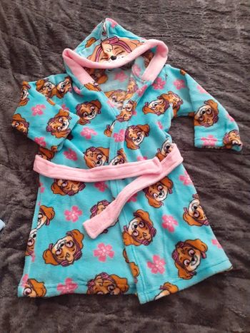 Peignoir polaire paw patrol