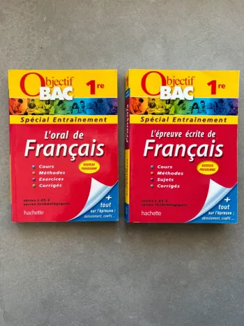 Lot de 2 Livres Annales Bac Français
